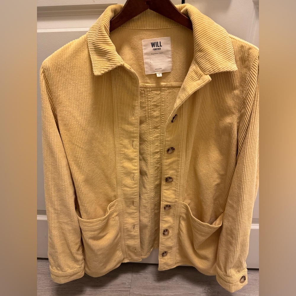 Sézane Will Jacket Mustard Corduroy - Picture 4 of 8